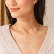 Collier plaque or perrine